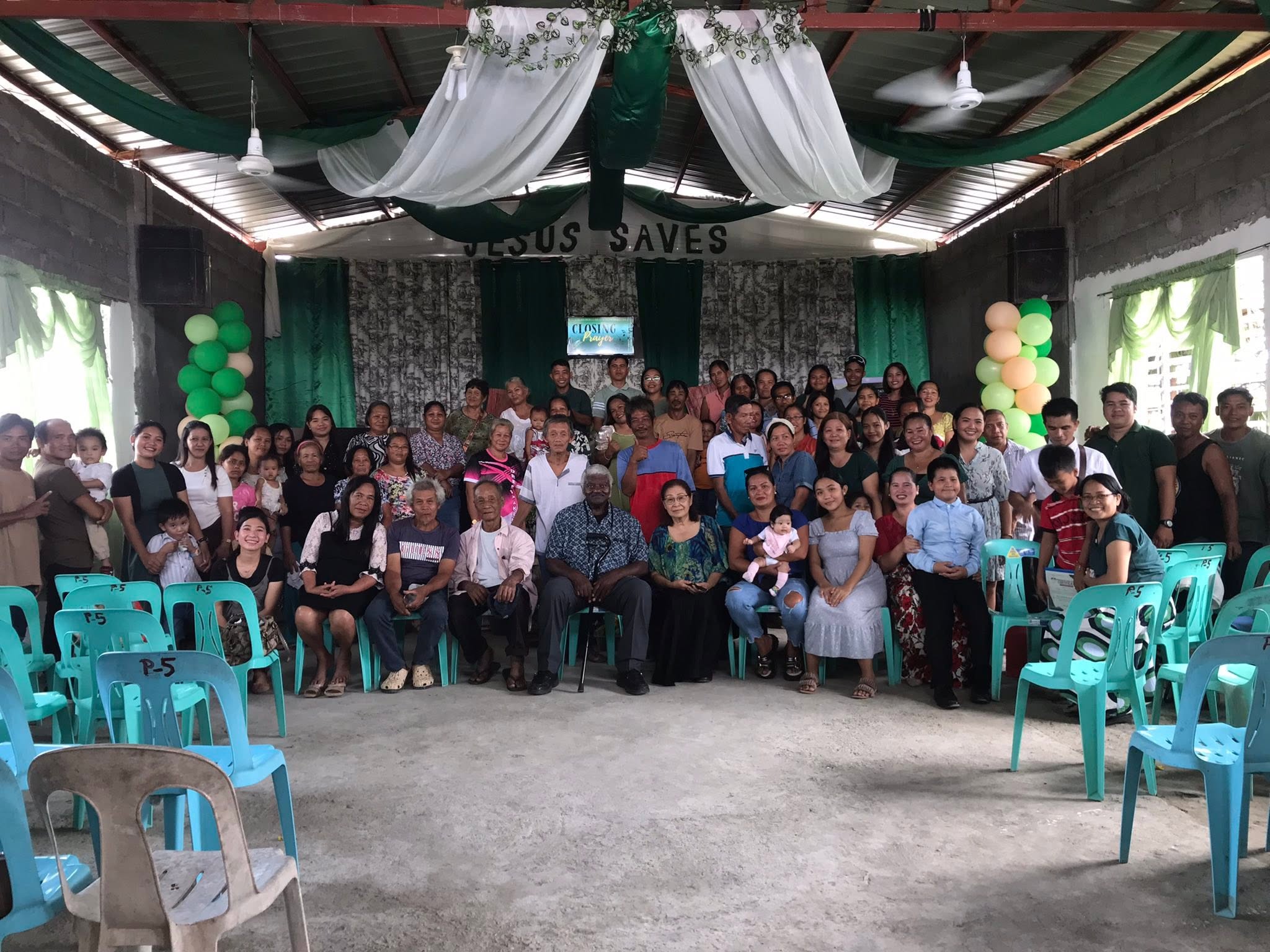 Nehemiah Baptist Church members gathered in Salvacion